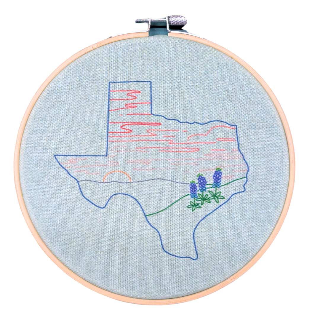 Texas Sunset Embroidery Kit