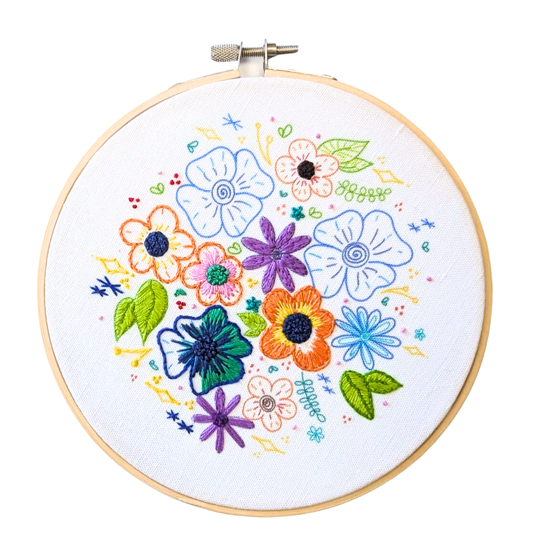 Florals Embroidery Kit
