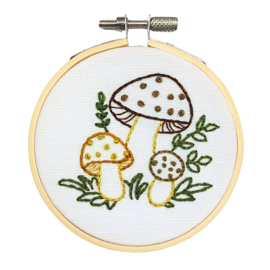 Mushroom Mini Embroidery Kit