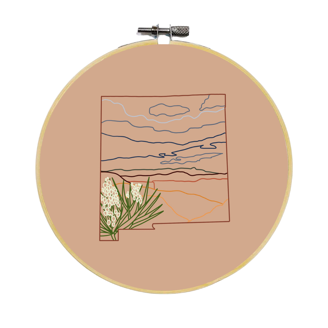 New Mexico Desert Embroidery Kit