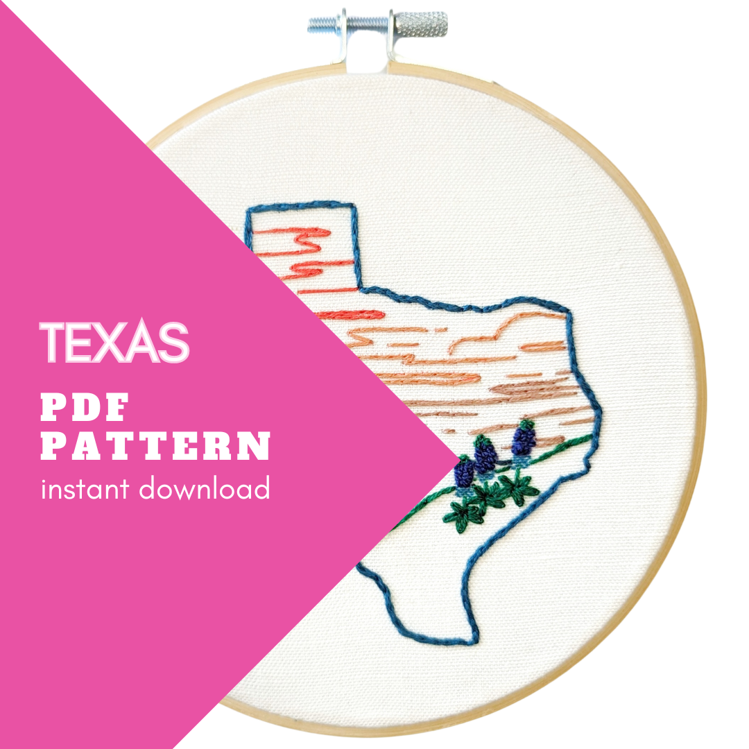 Texas Embroidery Pattern