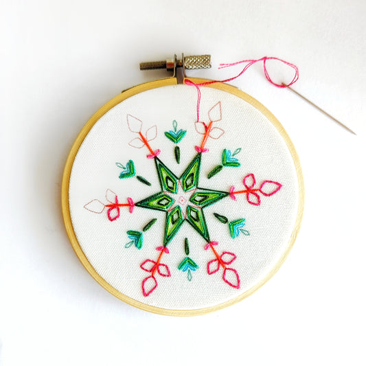 Snowflake Embroidery Kit
