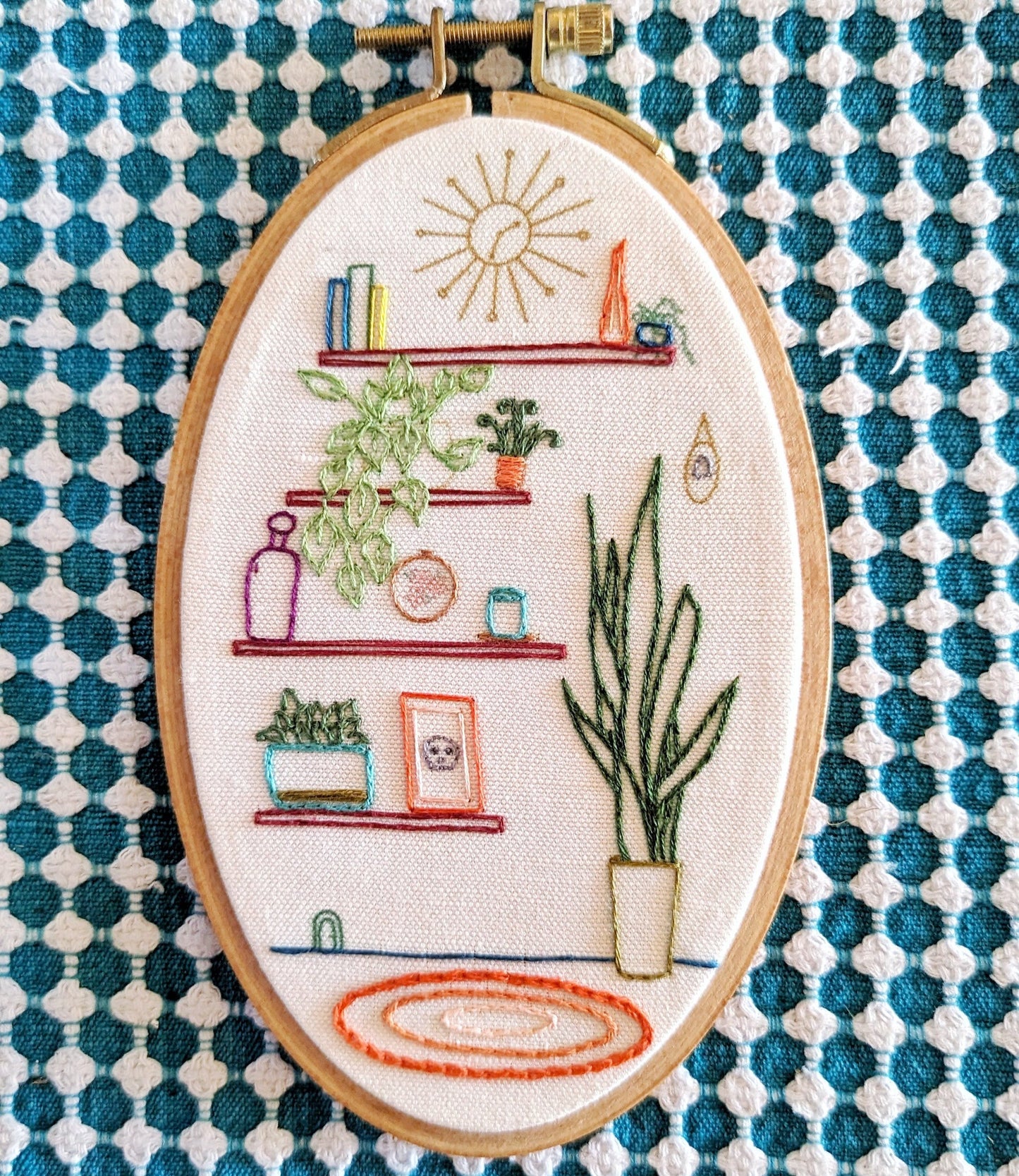 Plant Shelf Embroidery Kit
