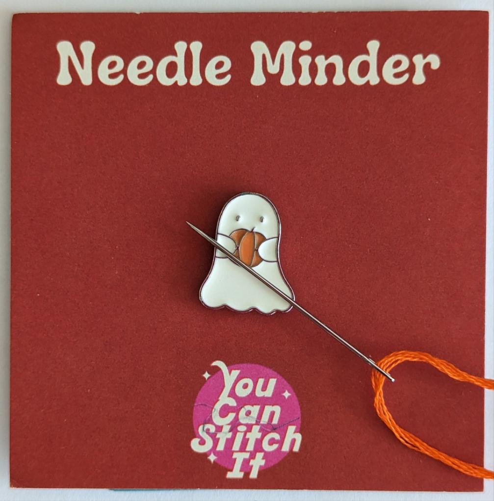 Pumpkin Ghost Needle Minder