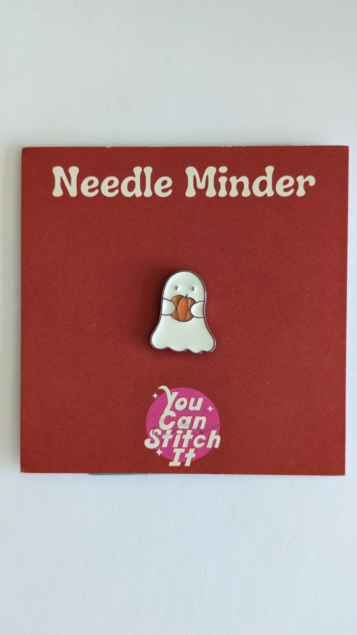 Pumpkin Ghost Needle Minder