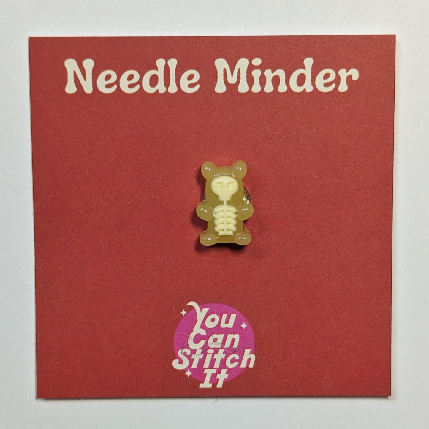 Skeleton Gummi Needle Minder - Yellow