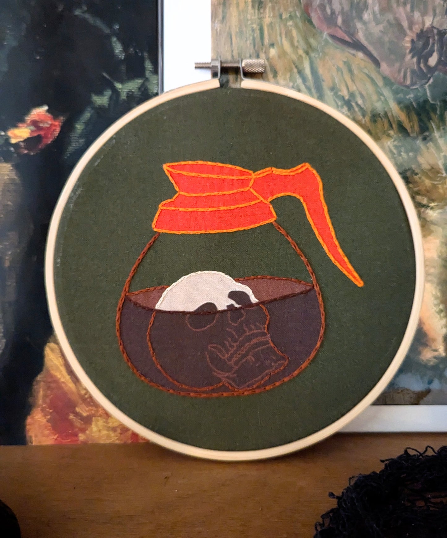 Death Before Decaf Embroidery Kit