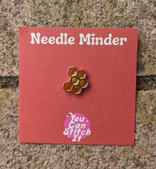 Yellow Honeycomb Needle Minder