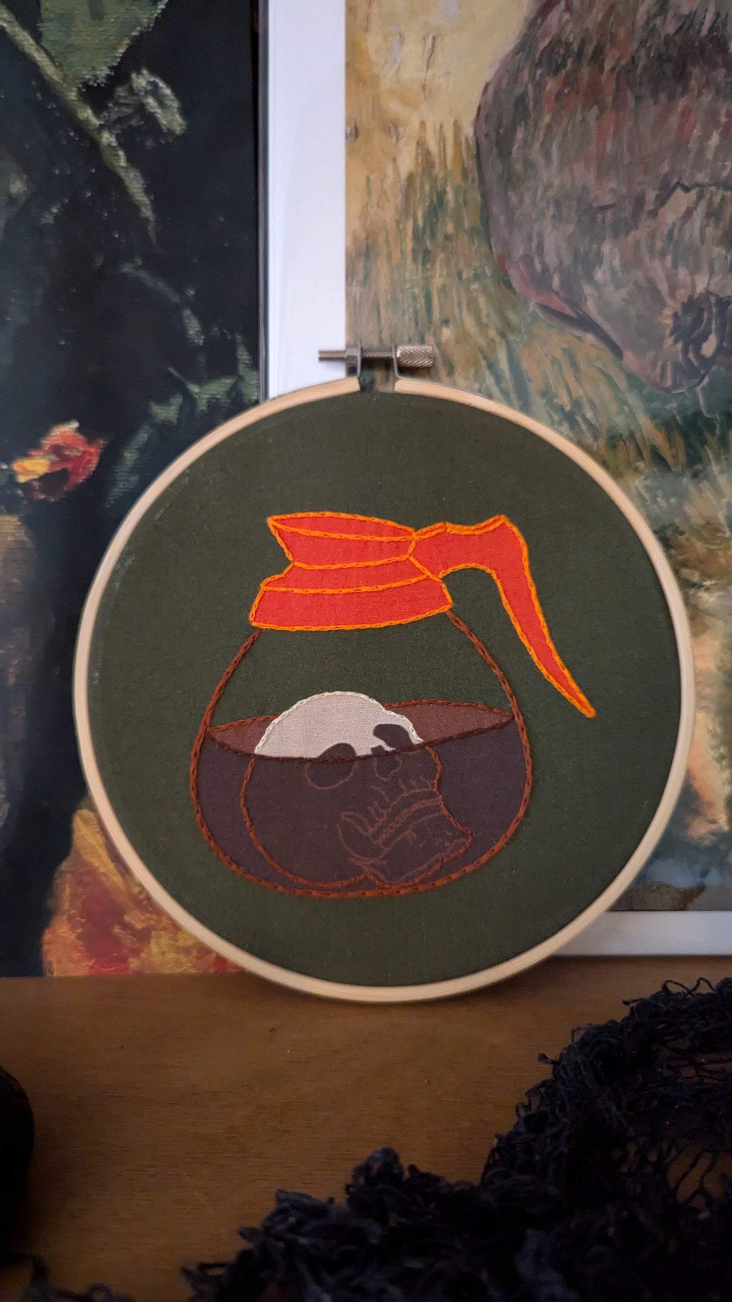 Death Before Decaf Embroidery Kit