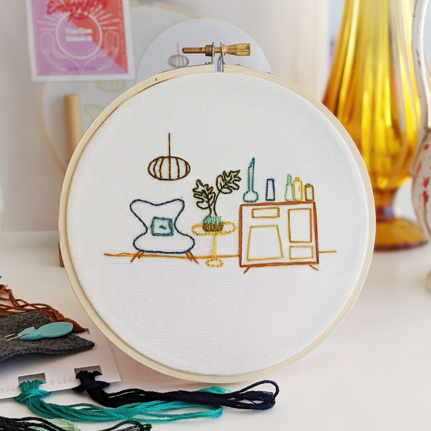 Mid Century Modern - Embroidery Kit