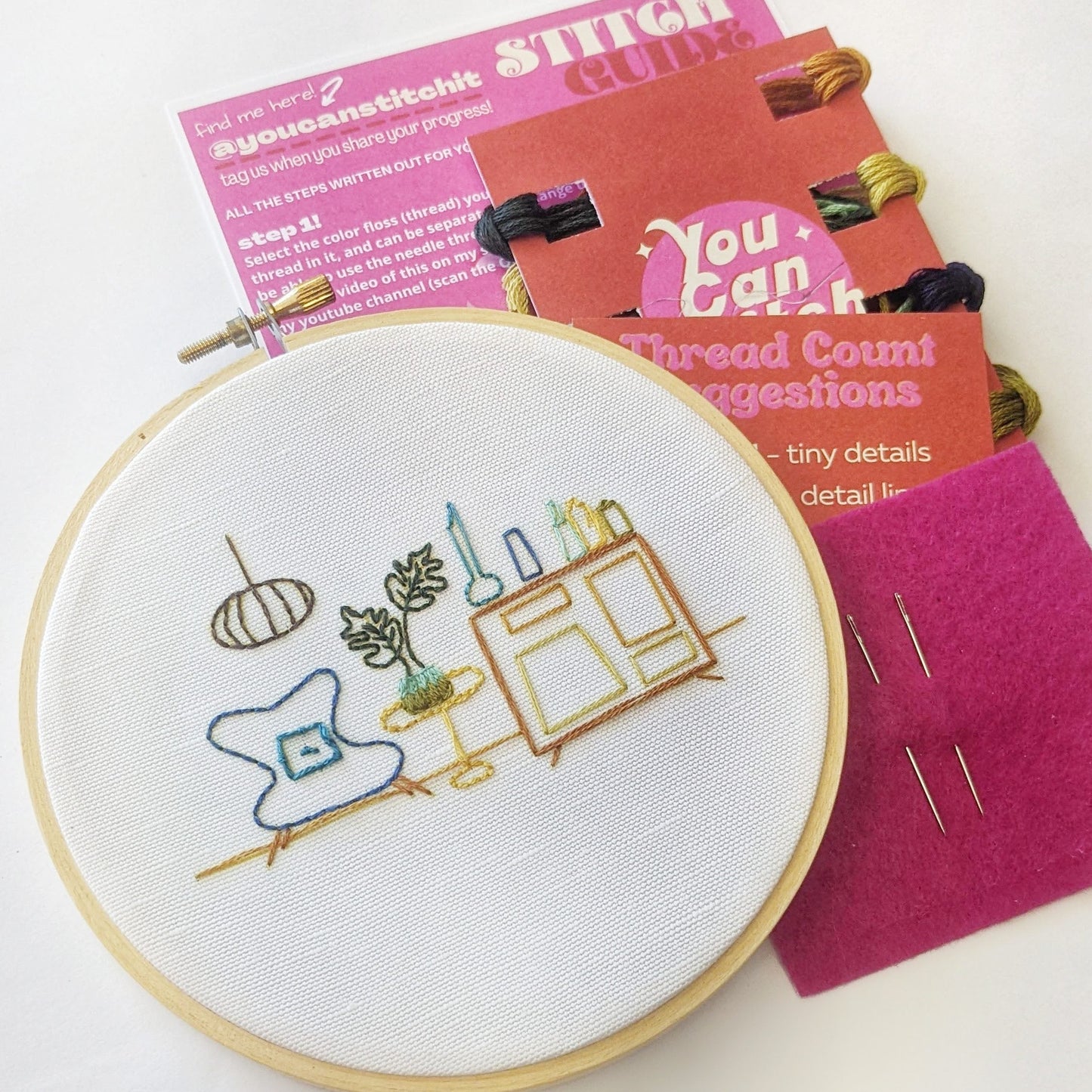Mid Century Modern - Embroidery Kit