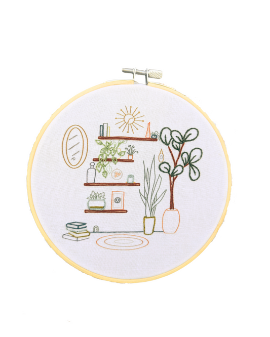 Plant Shelf Embroidery Kit
