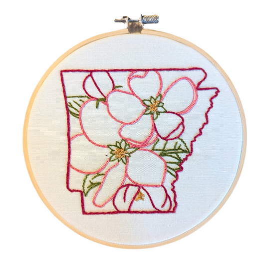 Arkansas Apple Blossom Embroidery Kit