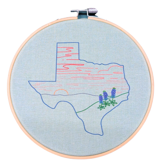 Texas Sunset Embroidery Kit