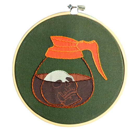 Death Before Decaf Embroidery Kit