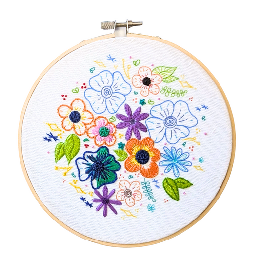 Florals Embroidery Kit