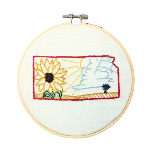 Kansas Sunflower Embroidery Kit