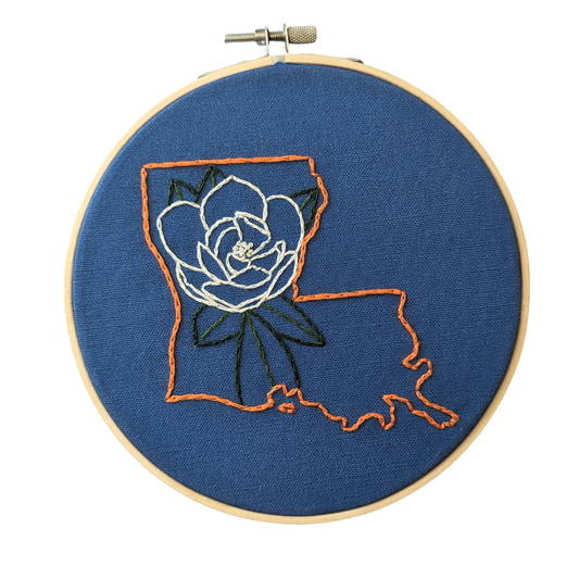 Louisiana Magnolia Embroidery Kit