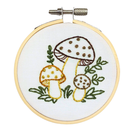 Mushroom Mini Embroidery Kit