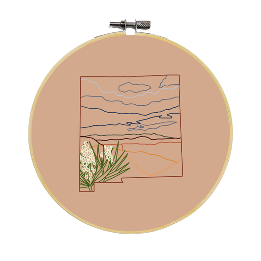 New Mexico Desert Embroidery Kit