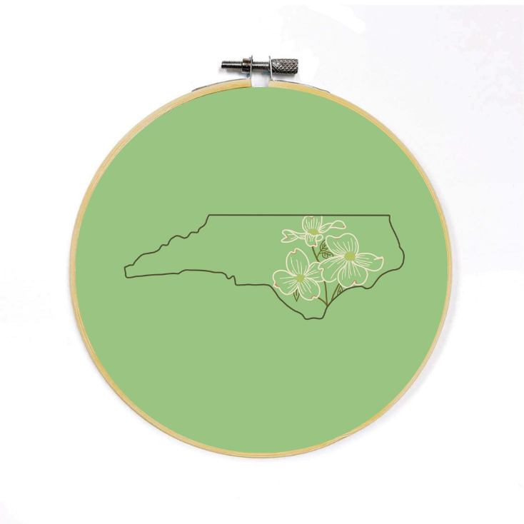North Carolina Dogwood Embroidery Kit