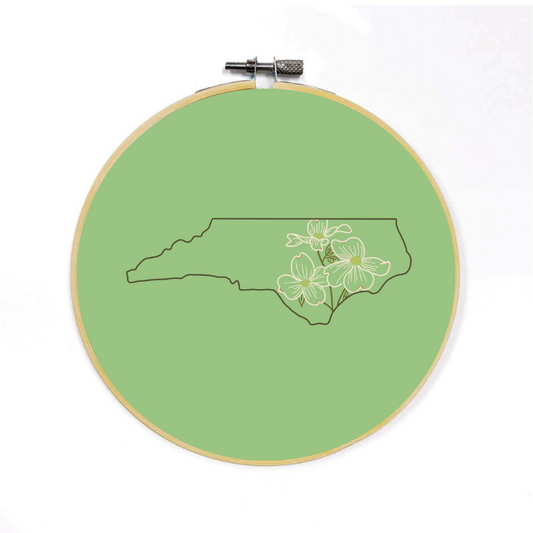 North Carolina Dogwood Embroidery Kit