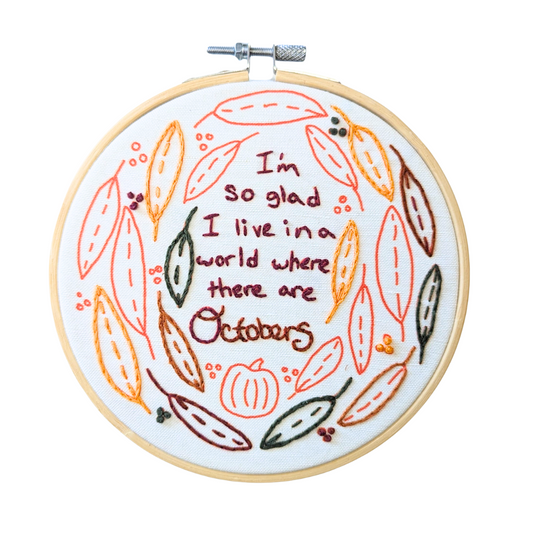 Octobers Embroidery Kit