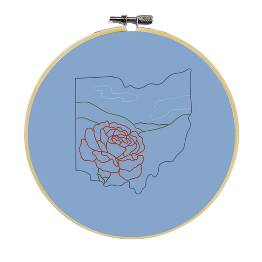 Ohio Carnation Embroidery Kit