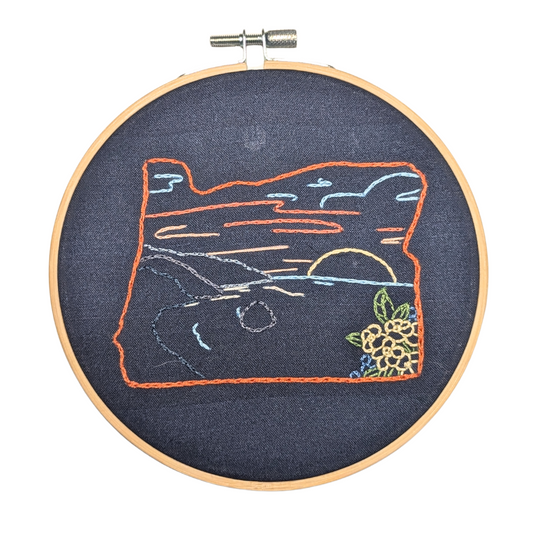 Oregon Coast Embroidery Kit