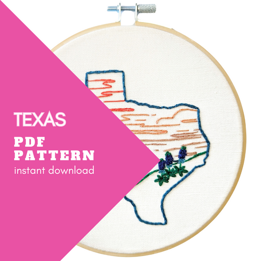 Texas Embroidery Pattern