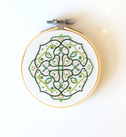 Symmetry Green Embroidery Kit