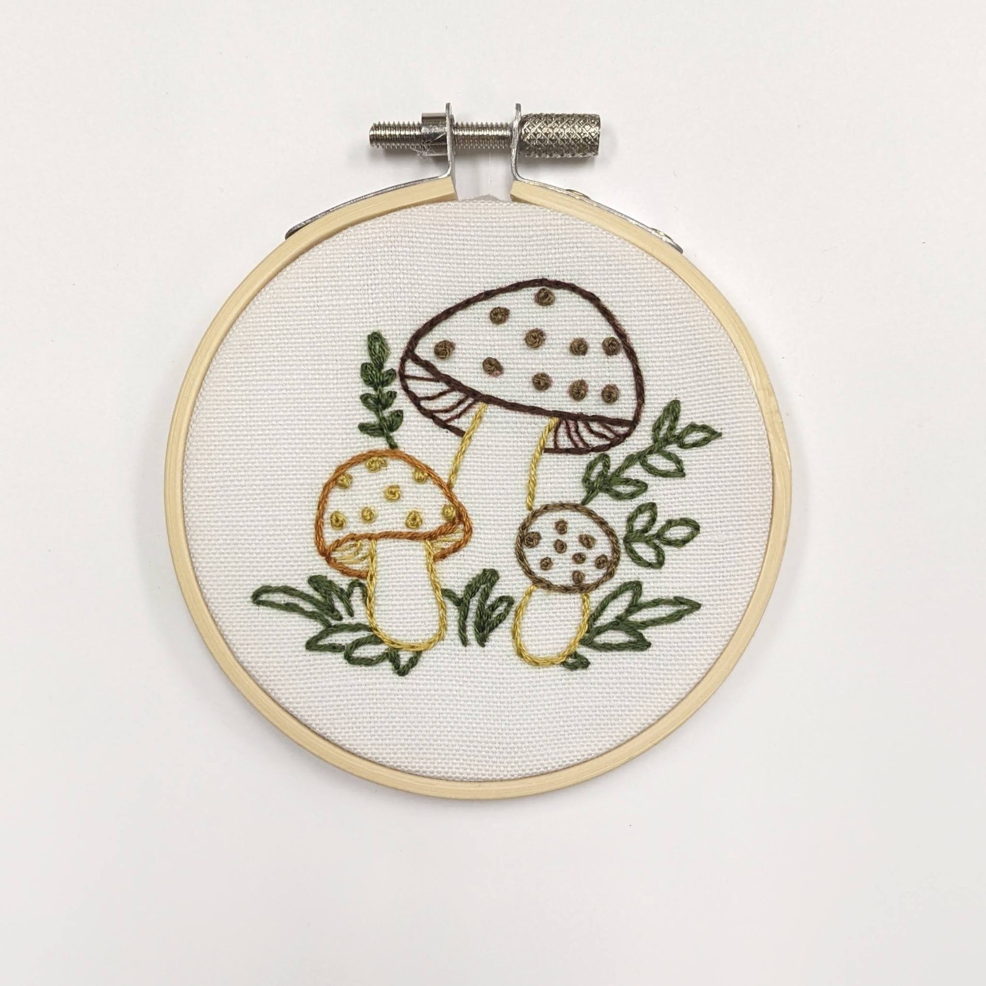 Mushroom Mini Embroidery Kit – You Can Stitch It