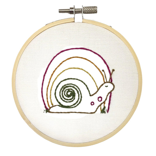 Snail Mini Embroidery Kit