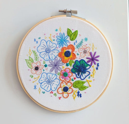 Florals Embroidery Kit