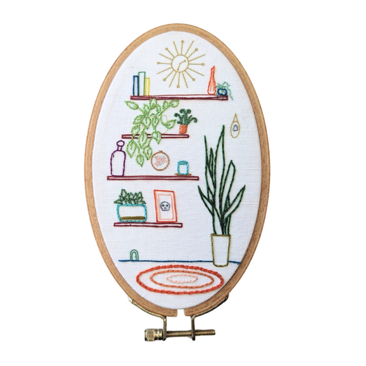 Plant Shelf Embroidery Kit