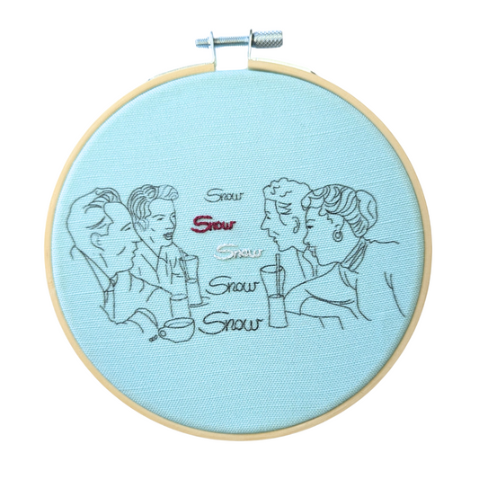 White Christmas Embroidery Kit