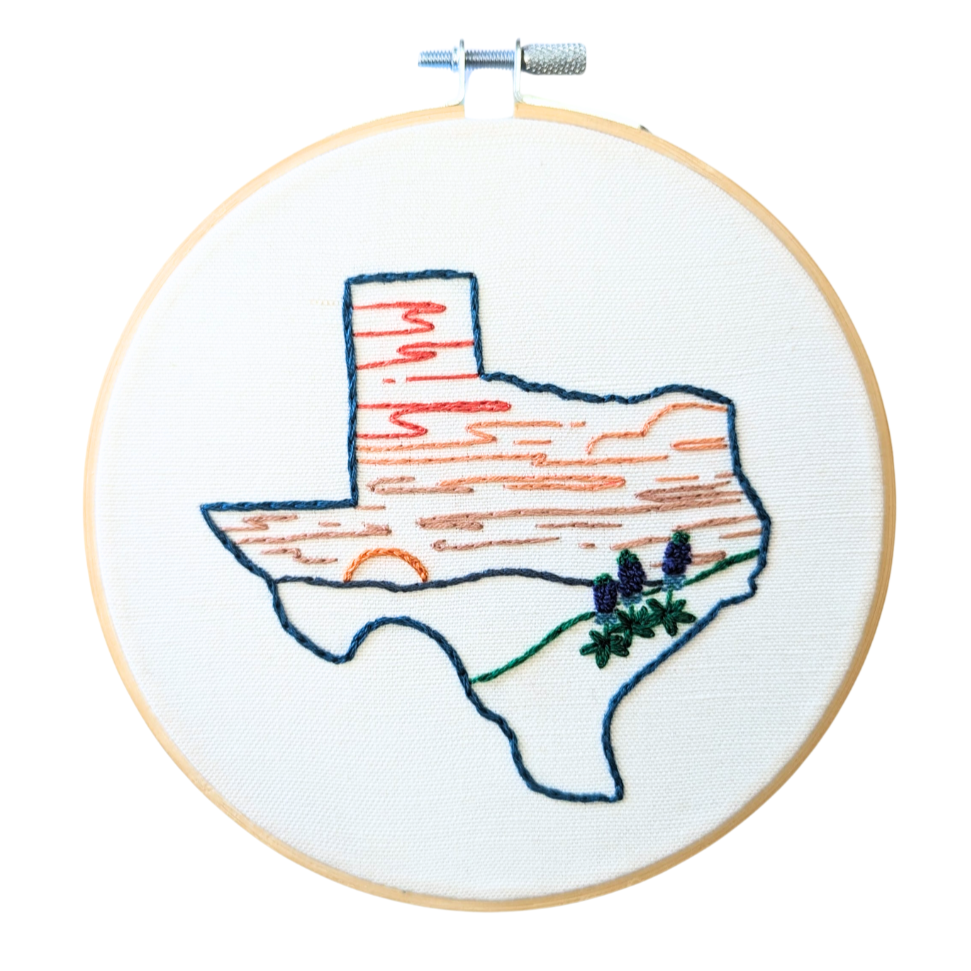 Texas Sun Embroidery Kit