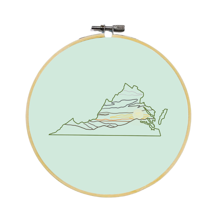 Virginia Sunset Embroidery Kit