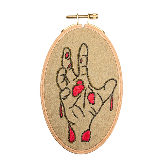 Zombie Hand Embroidery Kit