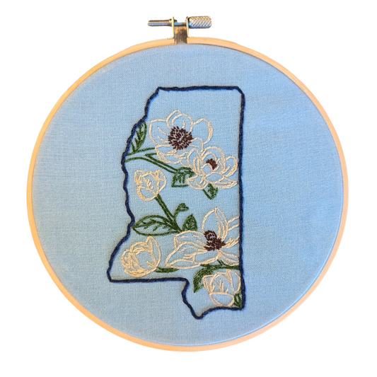 Mississippi Magnolia Embroidery Kit