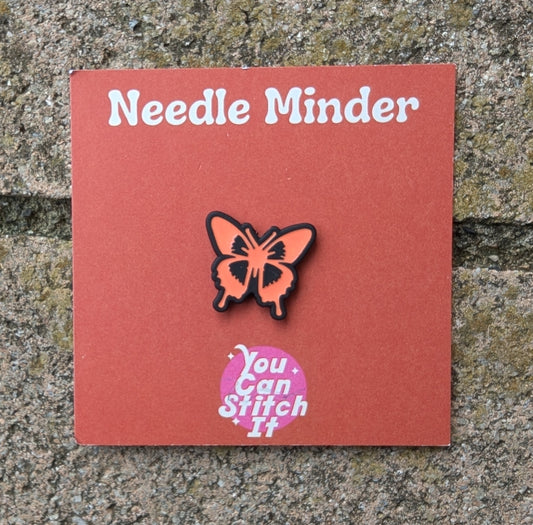 Orange Butterfly Needle Minder