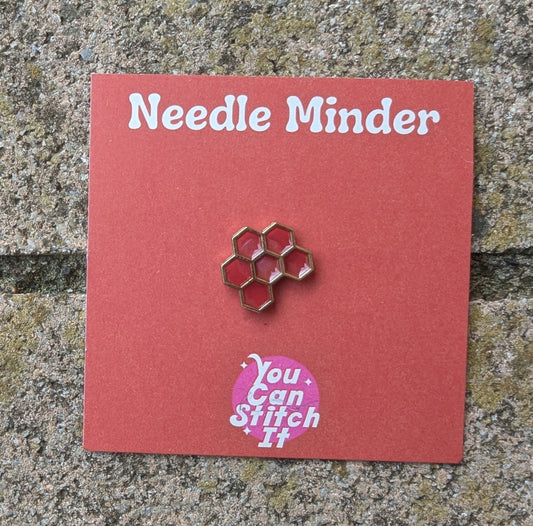 Coral Honeycomb Needle Minder
