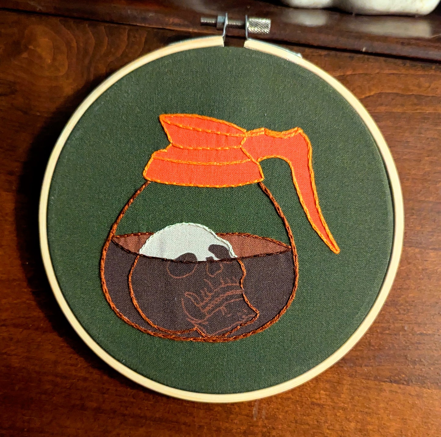 Death Before Decaf Embroidery Kit