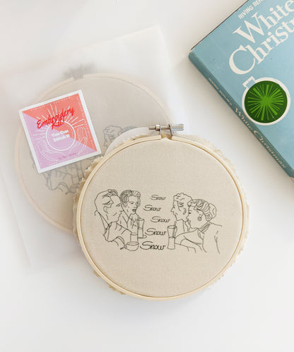 White Christmas Embroidery Kit