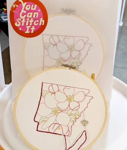 Arkansas Apple Blossom - Embroidery Kit