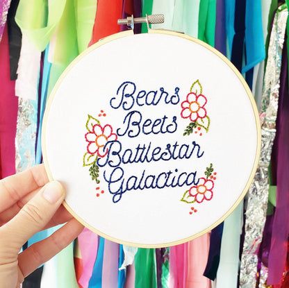 Bears Beets Battlestar Galactica - Embroidery Kit